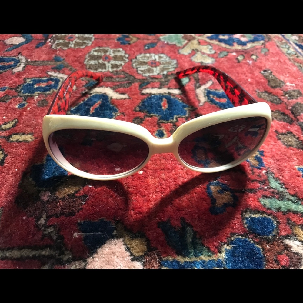 Halston White Sunglasses